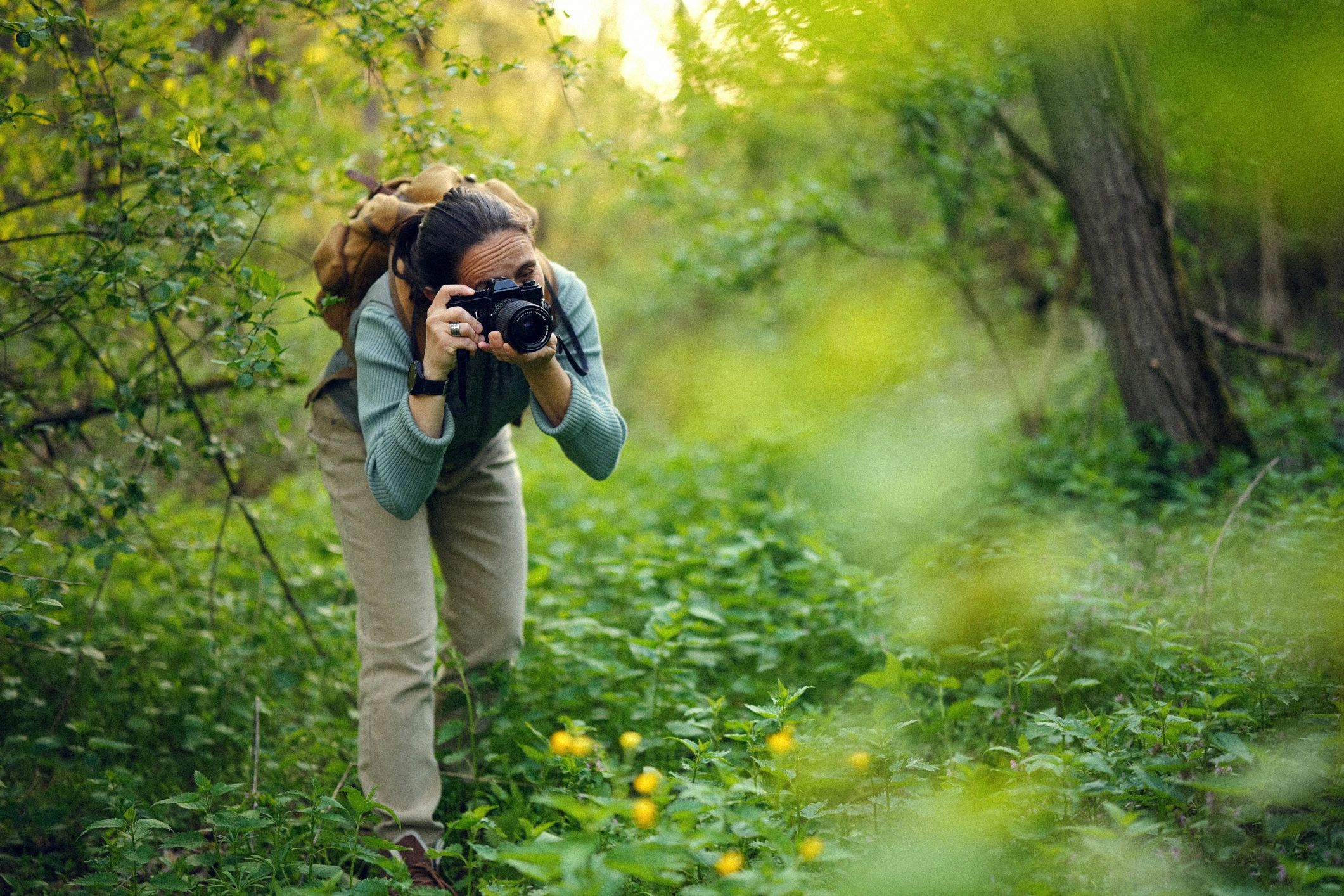 photographer at work outdoor
